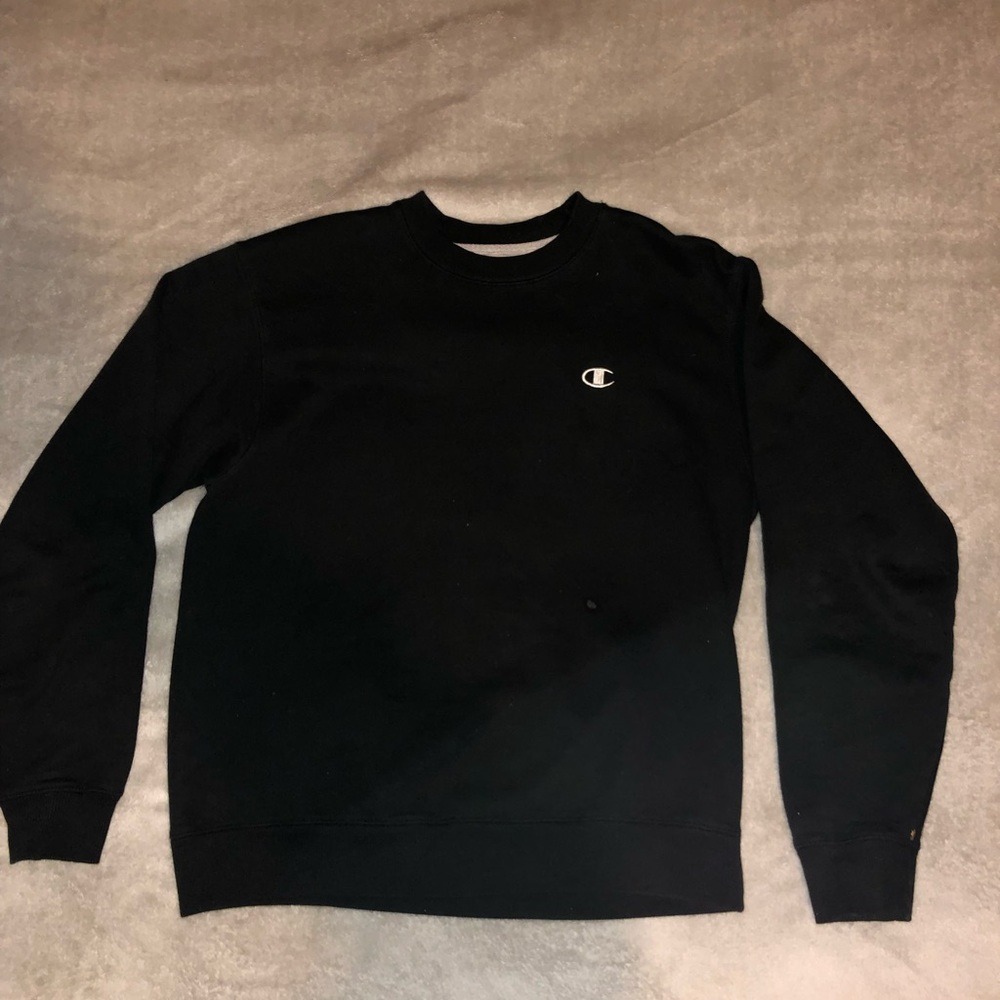 Black champion crew neck